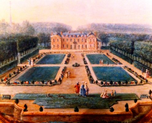 Miniature vue du parterre Château et jardins de Bretteville DR